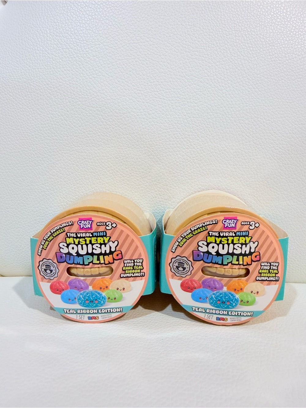 The Viral Mini Mystery Squishy Dumpling - Teal Ribbon Edition 2x